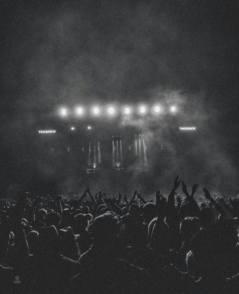 Festival crowd in Mallorca nightlife