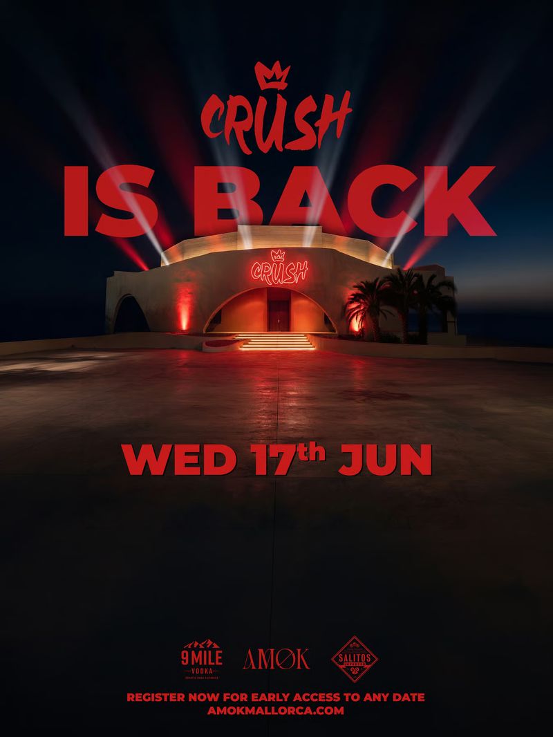 Crush | One Night. One Vibe. One Crush at Discoteca Amok Mallorca