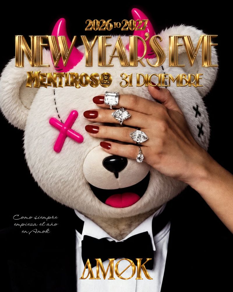 Mentiroso NYE 2027 at Discoteca Amok Mallorca