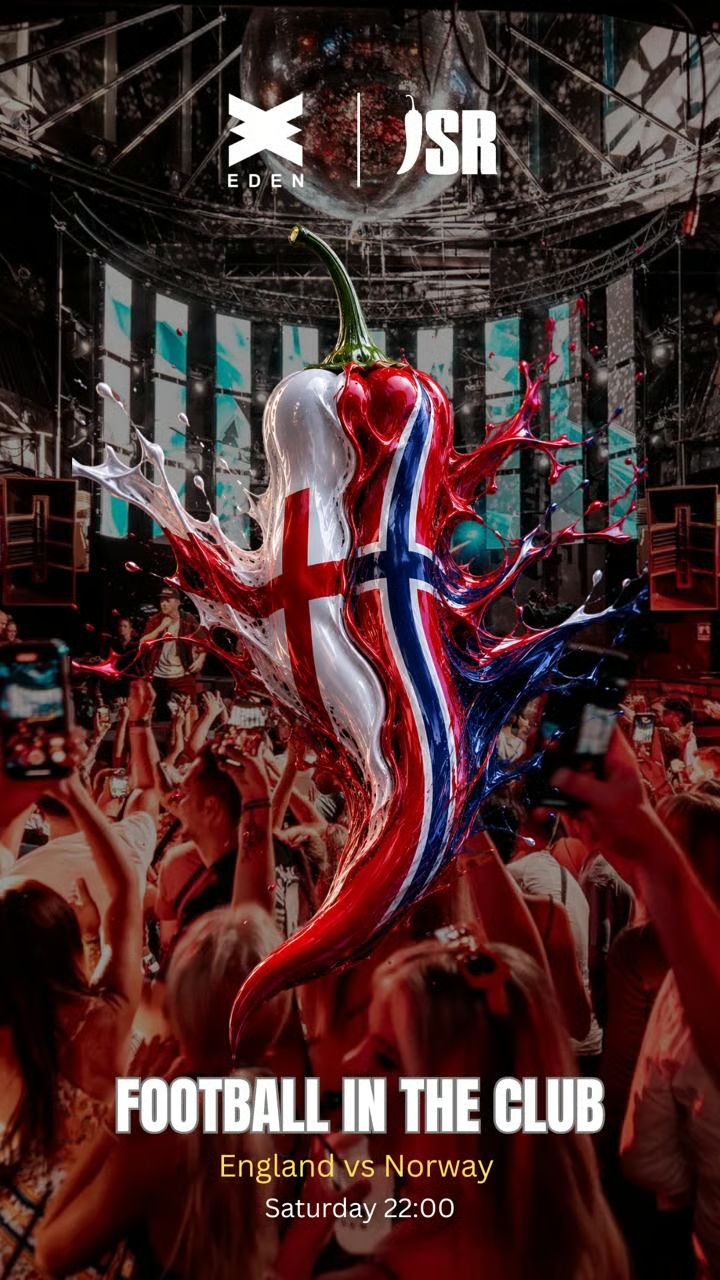 England V Norway LIVE + FUEGO AFTERPARTY at Eden Ibiza