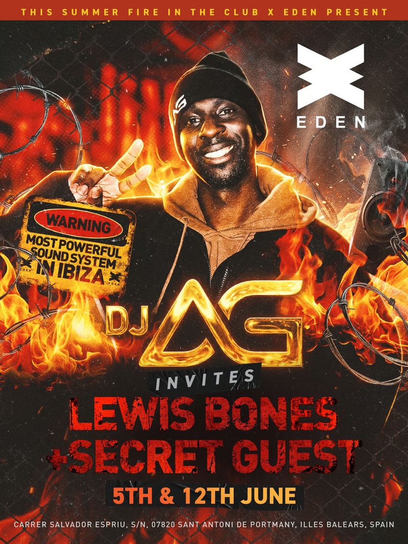 FIRE IN THE CLUB DJ AG SPECIAL at Eden Ibiza