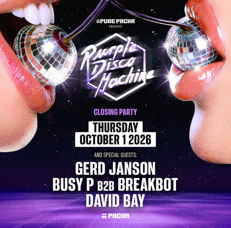 PURPLE DISCO MACHINE | PURE PACHA - CLOSING PARTY at Pacha Ibiza
